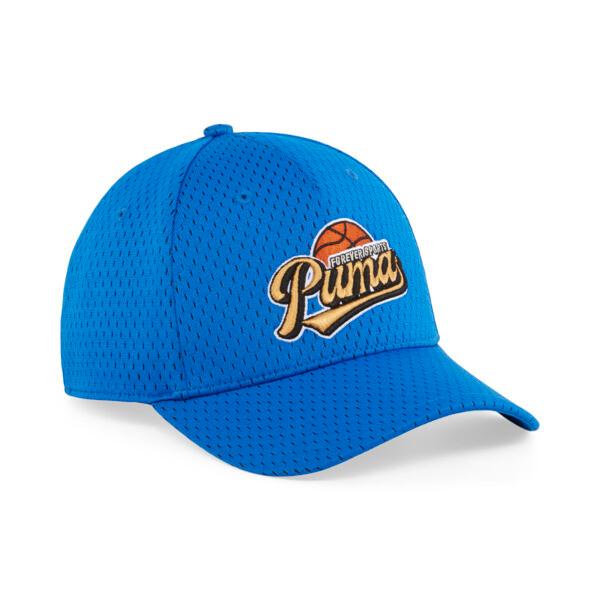 PUMA Hometown Heroes Curved Brim Cap in Royal Blue