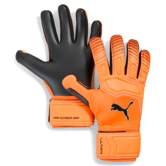 PUMA Ultra Pro Soccer Goalkeeper Gloves in Orange, Size 7
