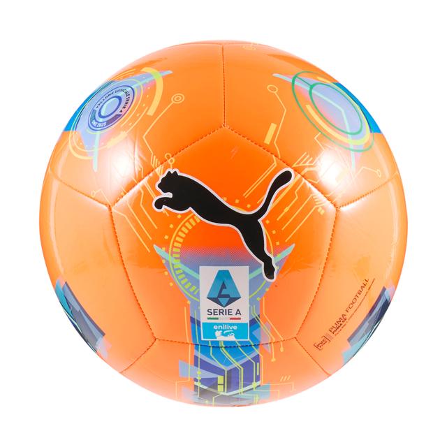 PUMA Orbita Serie A Soccer Ball in Orange, Size 4