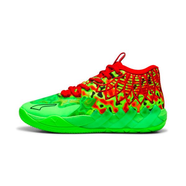 PUMA x LAMELO BALL MB.01 Thermal Basketball Shoes, Men's, Green Pes/Red