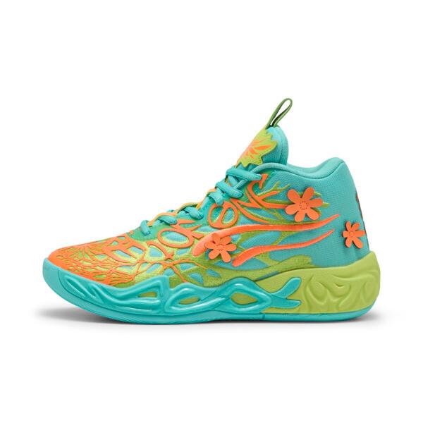 PUMA X LAMELO BALL MB.04 Scooby Doo Basketball Shoes, Aquatic/Lime Smash Heat Fire, Kids