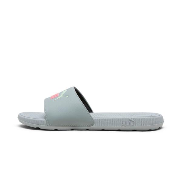 PUMA Cool Cat 2.0 Women's Slides in Cool Mid Grey/Passionfruit/Fresh Mint
