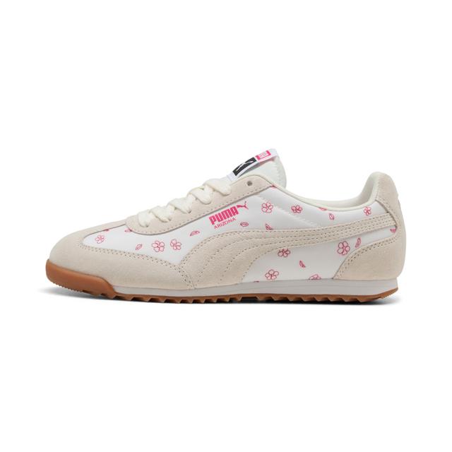 PUMA Arizona Cherry Blossom Sneakers in White, Size 10.5