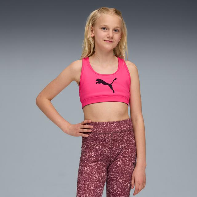 PUMA Train All Day Essentials Girls' Sports Bra in Pink, Size S