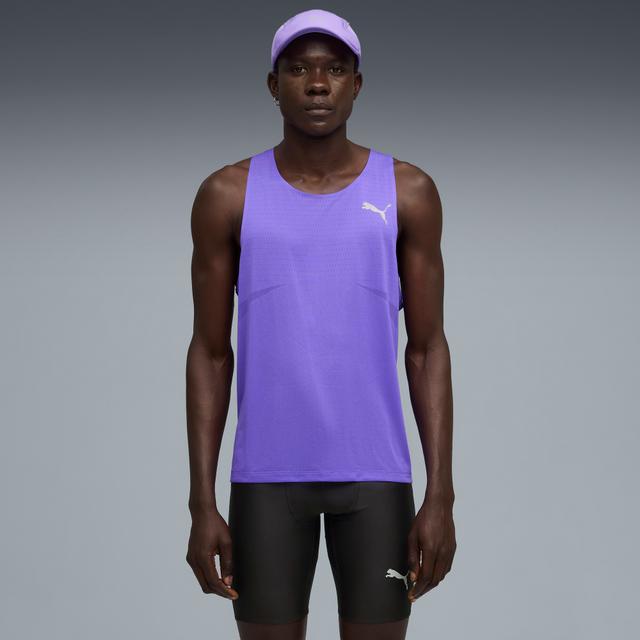 PUMA Raceday Ultraspun Breathable Men's Running Singlet in Purple, Size XL