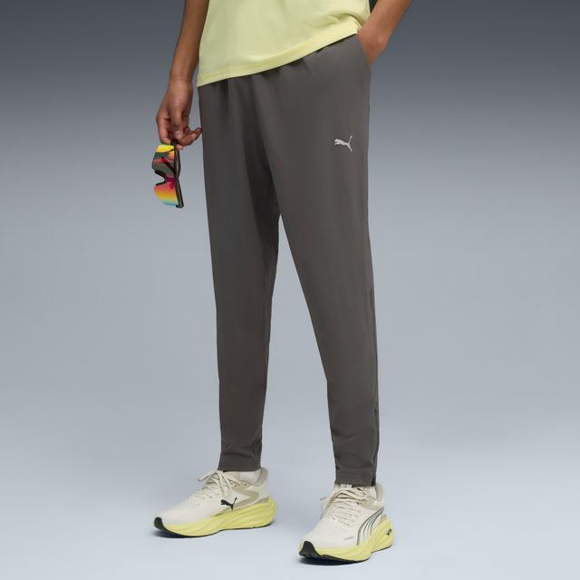 PUMA Run Velocity Men's Tapered Running Pants in Grey, Size L
