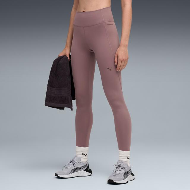 PUMA Cloudspun Ultra Soft Women's High-Waist, Full Length Training Tights in Purple, Size XL