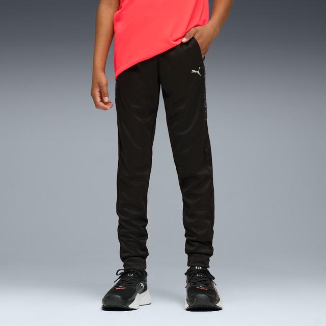 PUMA Train All Day Essentials Big Kids' Patterned Sweatpants in Black, Size M