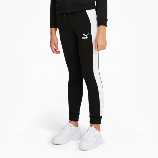 PUMA Classics T7 Girls' Track Pants in Black