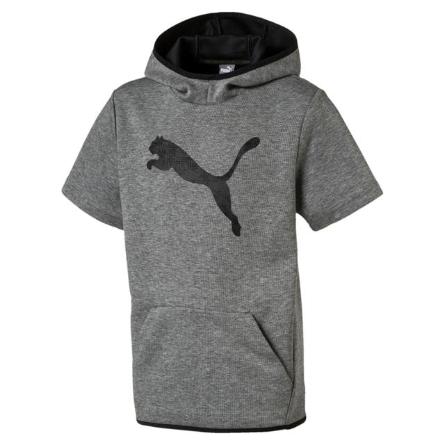 PUMA TECH Big Kids' Sleeveless Hoodie in Grey, Size XS