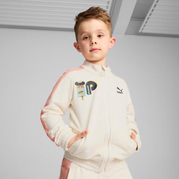 PUMA x PLAYMOBILÂ® Little Kids' T7 Jacket in Natural