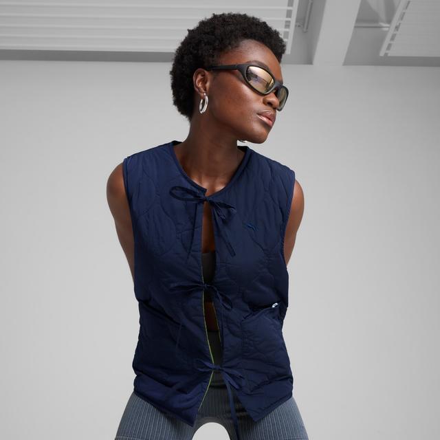 PUMA YONA Women's Reversible Vest in Blue, Size XS