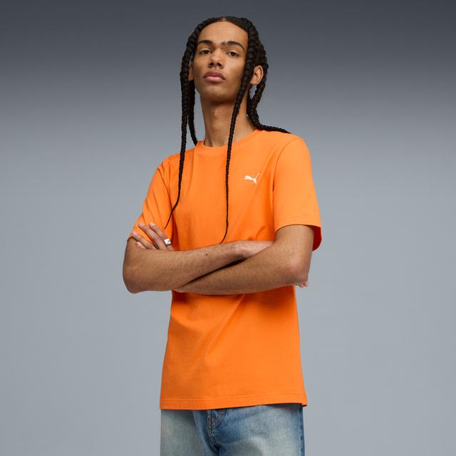 PUMA Wardrobe Essentials Men's T-Shirt in Orange, Size XS