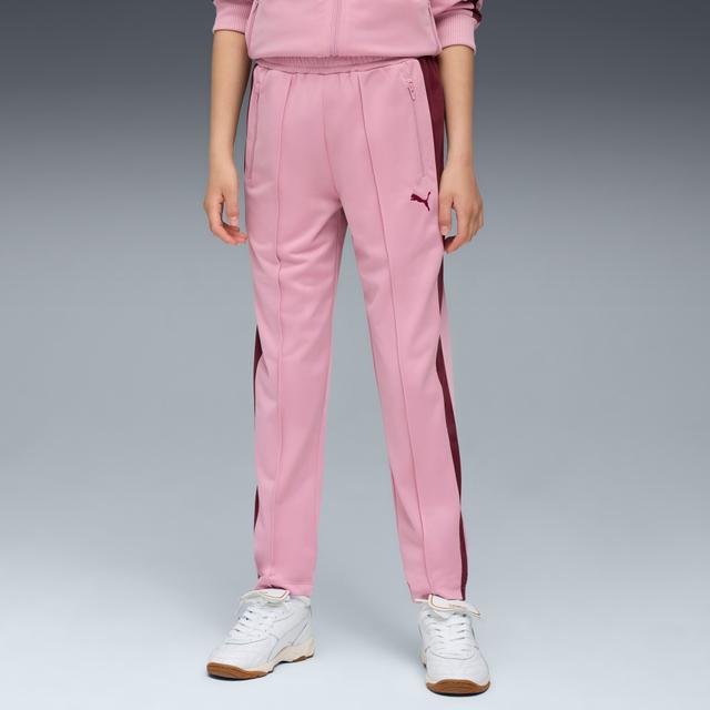 PUMA T7 Big Kids' Slim Track Pants in Pink, Size M