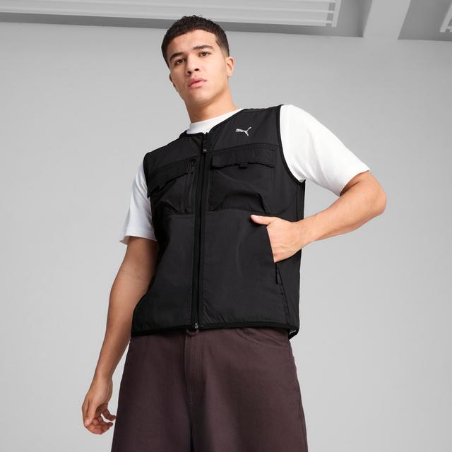 PUMATECH Men's Cargo Vest in Black, Size M