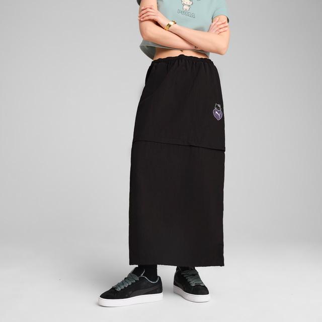 PUMA x HELLO KITTYÂ® AND FRIENDS Women's Woven Maxi Skirt in Black, Size M