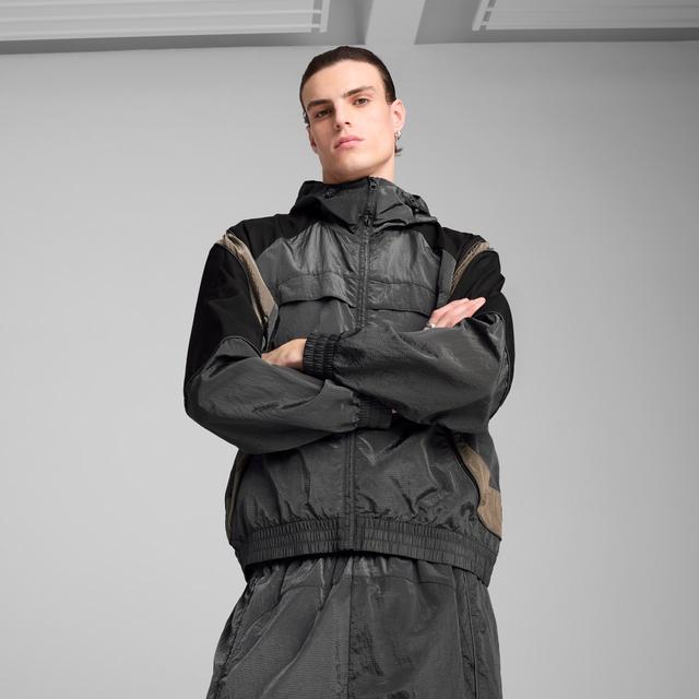 PUMA Mostroverse CELLERATOR Men's Ripstop Jacket in Grey, Size M