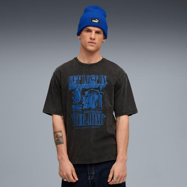 PUMA House of Graphics Men's T-Shirt in Black, Size L