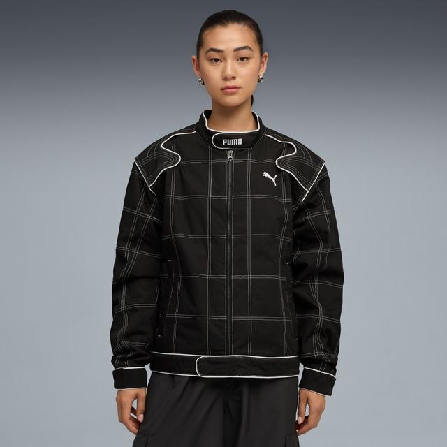 FUTURE.PUMA.ARCHIVE Women's Racer Jacket in Black, Size M