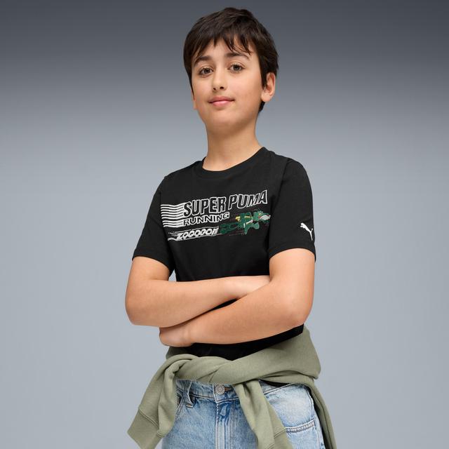 Super PUMA Big Kids' T-Shirt in Black, Size L