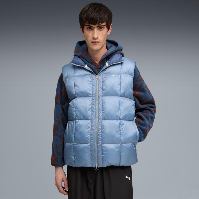 PUMA SELECT Essentials Men's PERTEXÂ® Lightweight Puffer Vest in Blue, Size XS