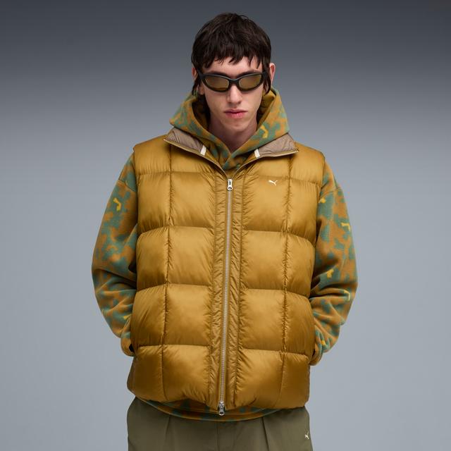 PUMA SELECT Essentials Men's PERTEXÂ® Lightweight Puffer Vest in Brown, Size XXL