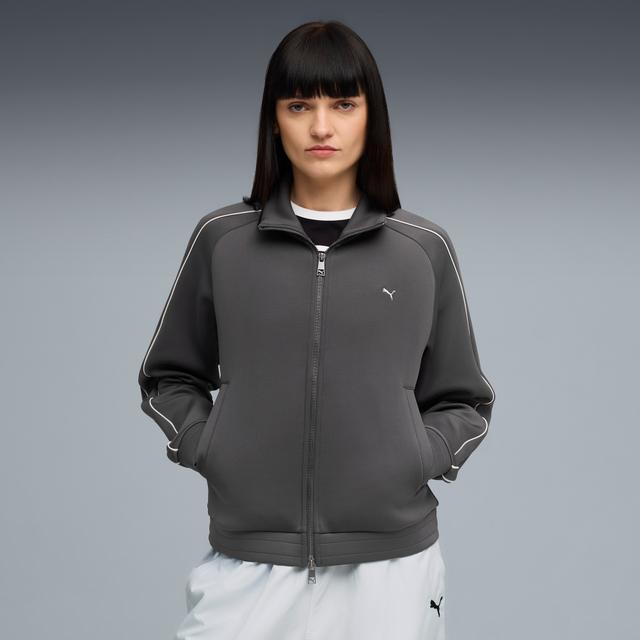 PUMA T7 Women's Relaxed Track Jacket in Grey, Size S