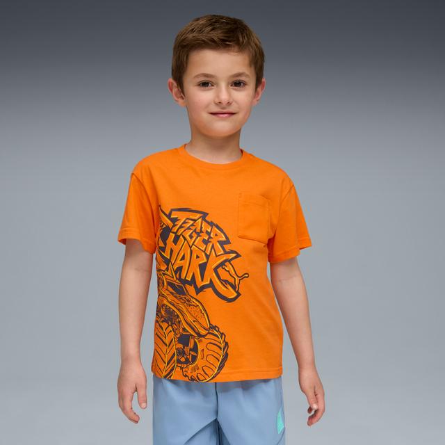 PUMA x HOT WHEELSâ¢ MONSTER TRUCKS Little Kids' Graphic T-Shirt in Orange, Size 3T