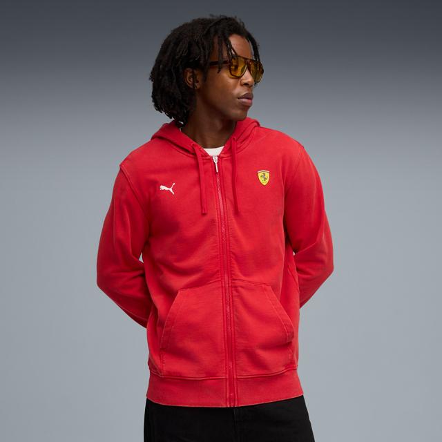 PUMA Scuderia Ferrari Men's Zip-Up Sweat Jacket in Red, Size L