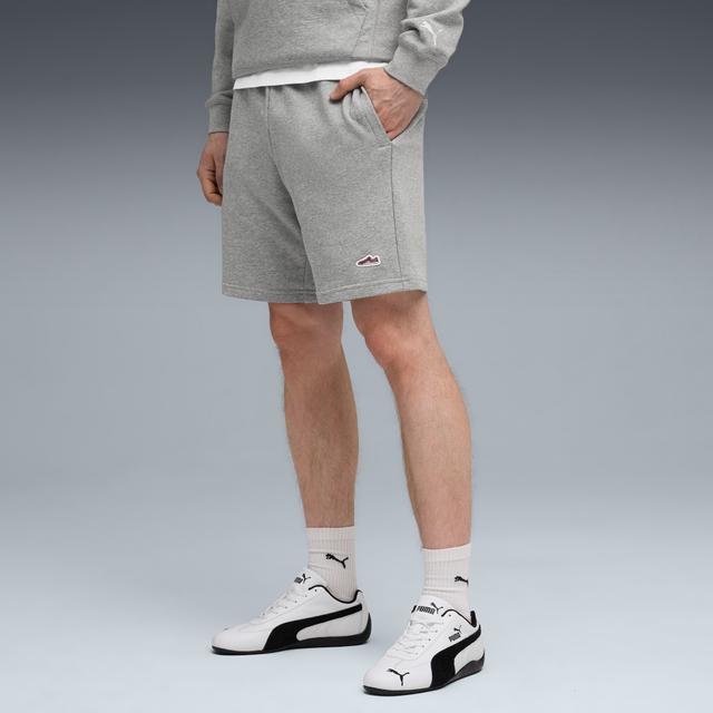 PUMA Wardrobe Essentials Suede Men's Shorts in Grey, Size L