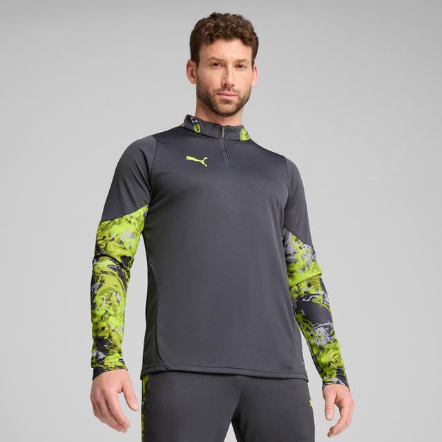 PUMA IndividualCUP Quarter-Zip Men's Soccer Top in Grey, Size M