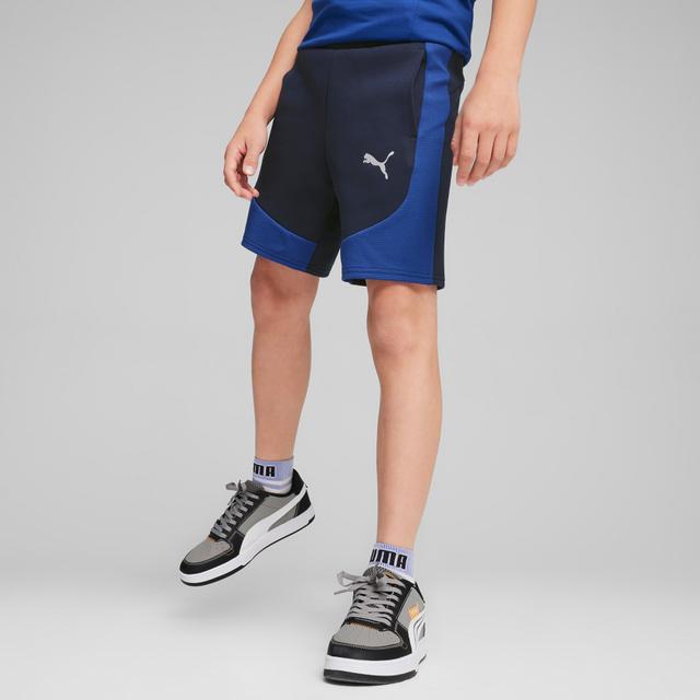 PUMA Evostripe Big Kids' 8" Shorts in Blue, Size L