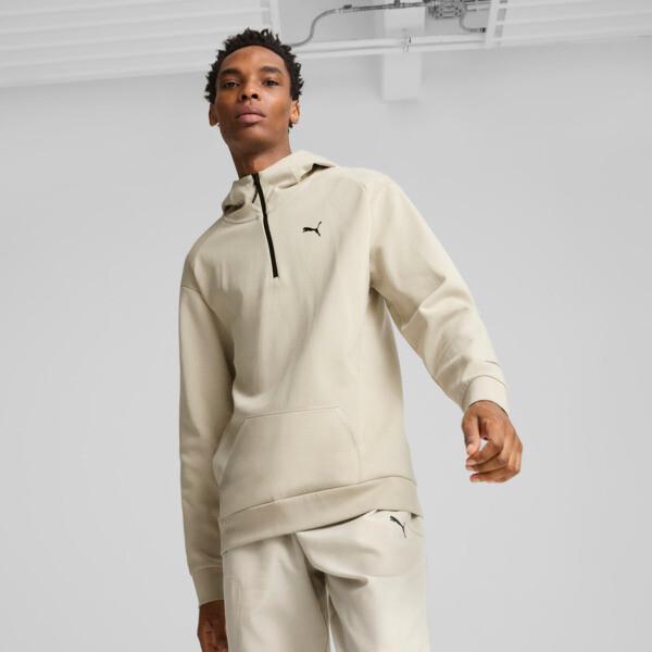 PUMA RAD/CAL Men's Hooded Half-Zip in Desert Dust