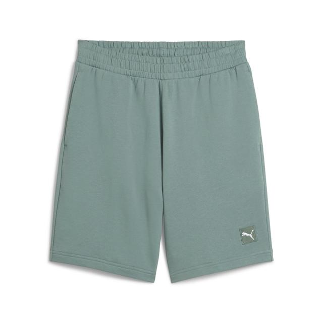 PUMA Elevated Essentials Men's 9" Shorts in Green, Size S