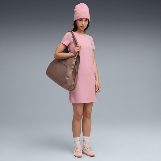 PUMA Essentials Small No. 1 Logo Women's Slim Dress in Pink, Size XL