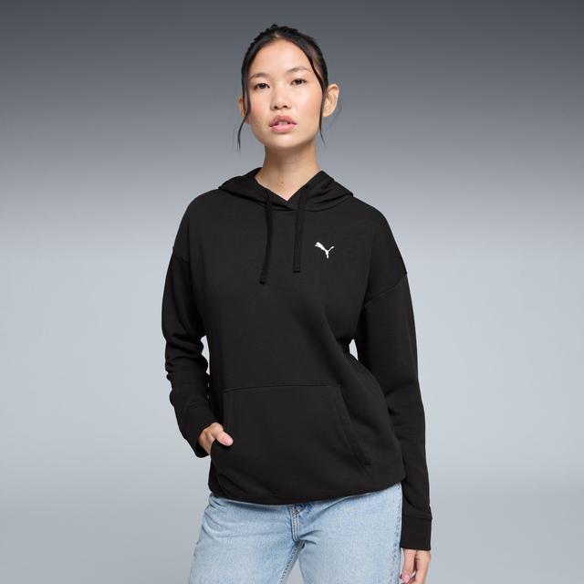 PUMA Essentials Women's Relaxed Hoodie in Black, Size S