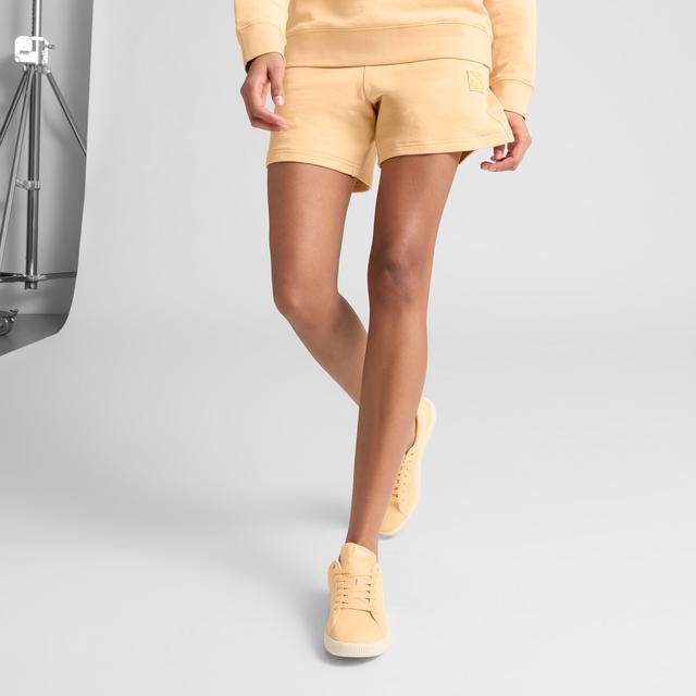 PUMA Essentials Elevated Women's 5" Mid-Rise Shorts in Orange, Size S