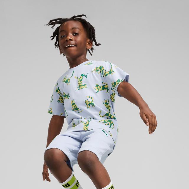 PUMA CATS CLUB Little Kids' T-Shirt in Blue, Size 4T