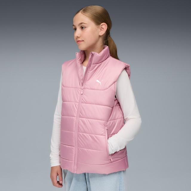 PUMA ESS Padded Vest Youth in Pink, Size S