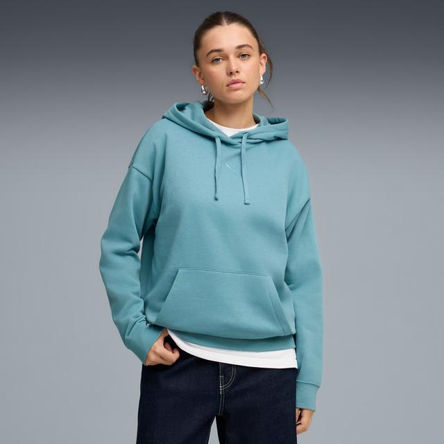 PUMA Essentials Women's Fleece Relaxed Hoodie in Blue, Size XL