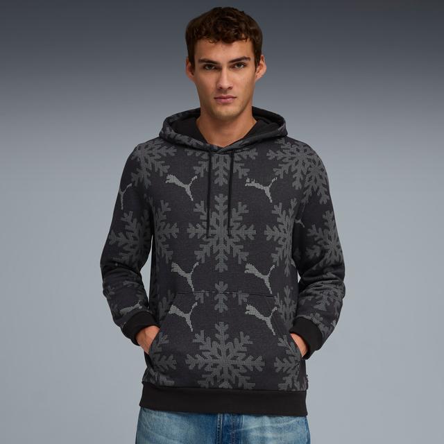 PUMA Essentials Logo Lab Men's Holiday Hoodie in Black, Size L