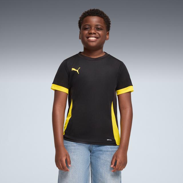 PUMA teamGOAL Big Kids' Soccer Jersey in Black, Size XL