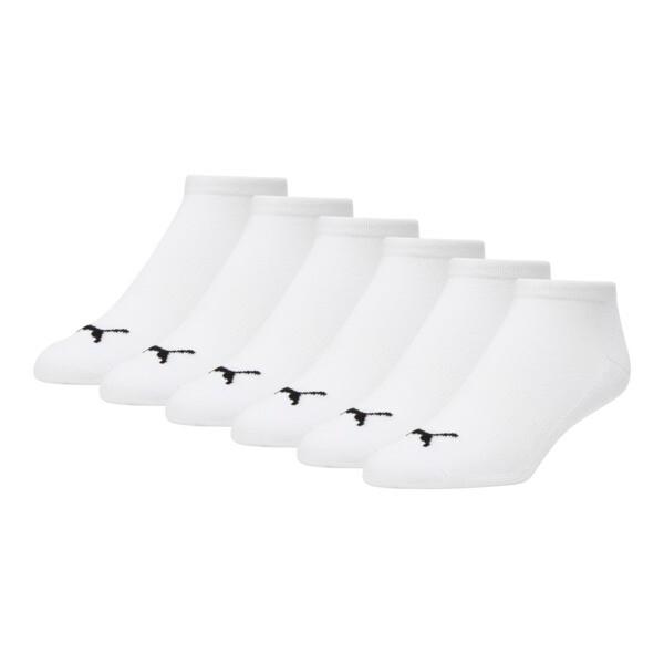 PUMA Men's Half-Terry Low Cut Socks (3 Pairs) in White/Black