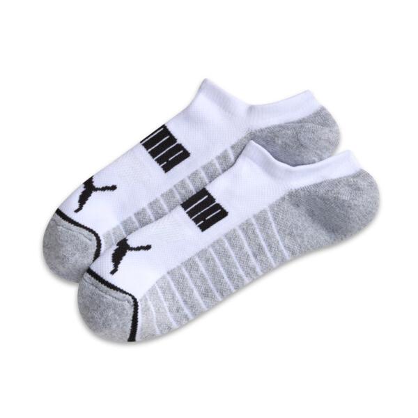 PUMA Men's Terry Low Cut Socks (3 Pairs) in White/Black
