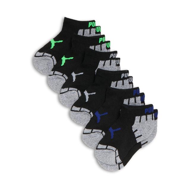 PUMA Big Kids Low Cut Socks [3 Pairs] in Assorted Colours, Size 9-11