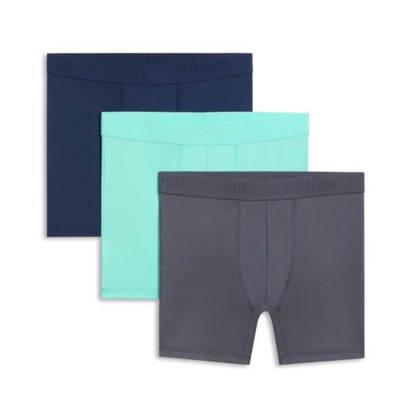 PUMA Men's Ultra Soft Boxer Briefs 3 Pack in Medium Green