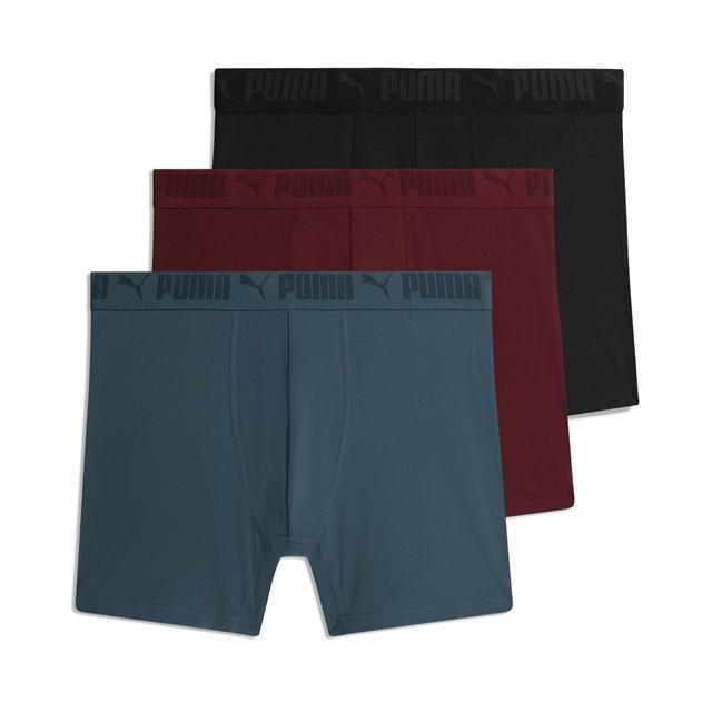 PUMA Athletic Men's Boxers 3 Pack in Assorted Colours, Size XL