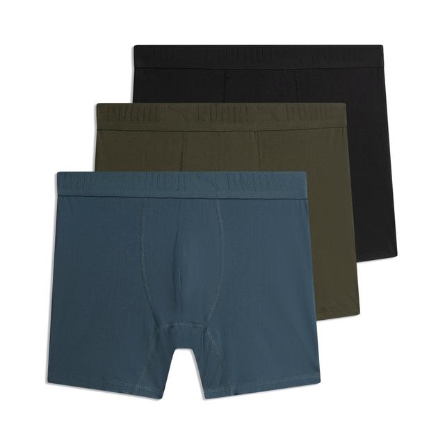 PUMA Ultra Soft Men's Boxers 3 Pack in Assorted Colours, Size M