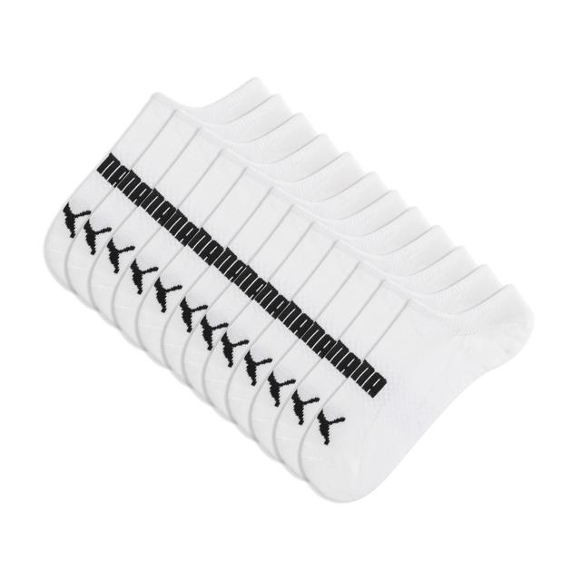 PUMA Men's Socks (6 Pairs) in White, Size 10-13