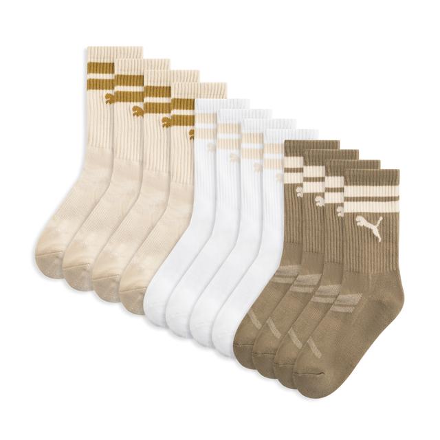 PUMA Women's Crew Socks (6 Pairs) in Assorted Colours, Size 9-11